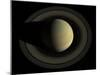Natural Color Mosaic of Planet Saturn and its Main Rings-null-Mounted Photographic Print