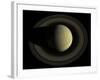 Natural Color Mosaic of Planet Saturn and its Main Rings-null-Framed Photographic Print
