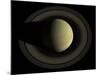 Natural Color Mosaic of Planet Saturn and its Main Rings-null-Mounted Photographic Print