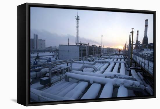 Natural Gas Condensate Production Well-Ria Novosti-Framed Stretched Canvas