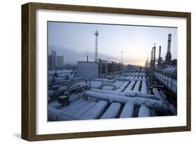 Natural Gas Condensate Production Well-Ria Novosti-Framed Photographic Print