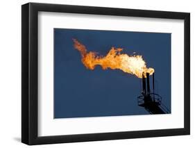 Natural Gas Flare-Paul Souders-Framed Photographic Print