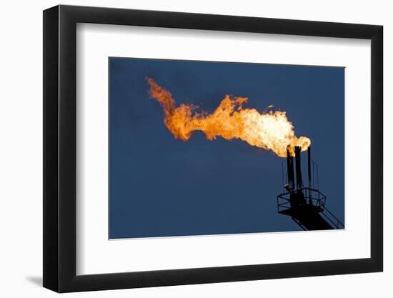 Natural Gas Flare-Paul Souders-Framed Photographic Print