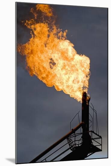 Natural Gas Flare-null-Mounted Photographic Print