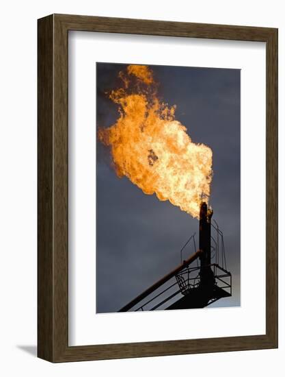 Natural Gas Flare-null-Framed Photographic Print