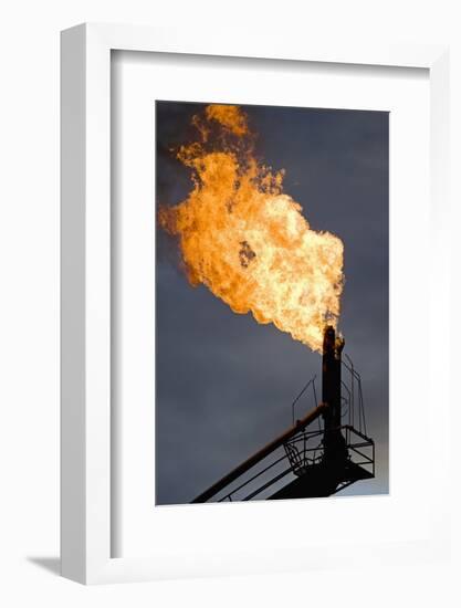 Natural Gas Flare-null-Framed Photographic Print