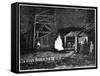 Natural Gas Well, 19th Century-Science Photo Library-Framed Stretched Canvas