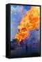Natural Gas Well Burning after Explosion-null-Framed Stretched Canvas