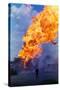 Natural Gas Well Burning after Explosion-null-Stretched Canvas