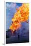 Natural Gas Well Burning after Explosion-null-Framed Premium Photographic Print