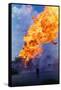 Natural Gas Well Burning after Explosion-null-Framed Stretched Canvas