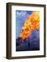 Natural Gas Well Burning after Explosion-null-Framed Photographic Print