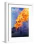 Natural Gas Well Burning after Explosion-null-Framed Photographic Print