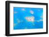 Natural Heart Shaped Coral Island in Great Barrier Reef near Cairns, Australia Seen from Above-dzain-Framed Photographic Print