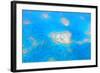 Natural Heart Shaped Coral Island in Great Barrier Reef near Cairns, Australia Seen from Above-dzain-Framed Photographic Print