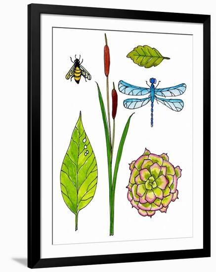 Natural History by the Pond-Blenda Tyvoll-Framed Art Print