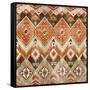 Natural History Lodge Southwest Pattern VIII-Wild Apple Portfolio-Framed Stretched Canvas