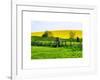 Natural Meadow Landscape and Abstract of Stones - Pewsey - Wiltshire - UK - England-Philippe Hugonnard-Framed Art Print