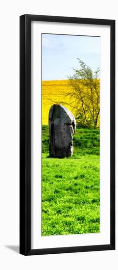 Natural Meadow Landscape with Abstract of Stones - Pewsey - Wiltshire - UK - Door Poster-Philippe Hugonnard-Framed Photographic Print