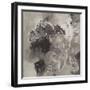 Natural Monotype Dark-Silvia Vassileva-Framed Art Print