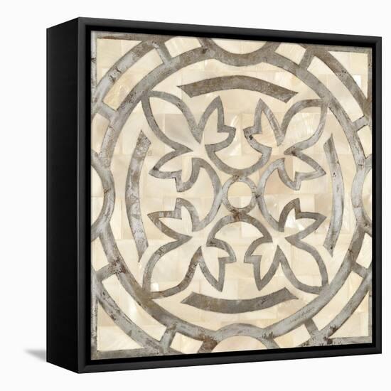 Natural Moroccan Tile 3-Hope Smith-Framed Stretched Canvas