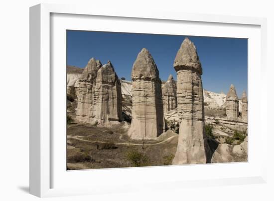 Natural Pinnacles in Volcanic Ash, Zemi Valley, Goreme, Cappadocia, Anatolia, Turkey Minor, Eurasia-Tony Waltham-Framed Photographic Print