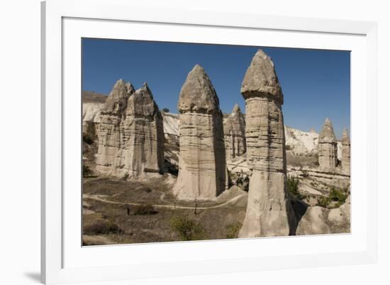 Natural Pinnacles in Volcanic Ash, Zemi Valley, Goreme, Cappadocia, Anatolia, Turkey Minor, Eurasia-Tony Waltham-Framed Photographic Print