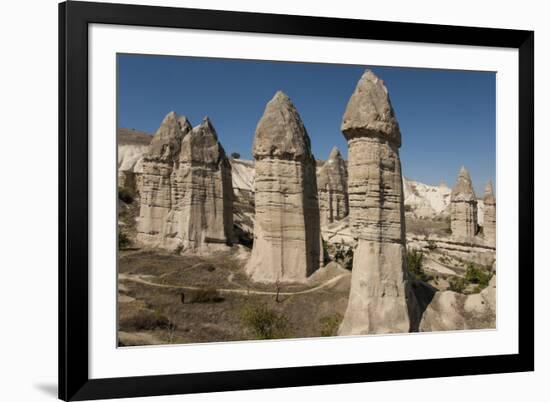 Natural Pinnacles in Volcanic Ash, Zemi Valley, Goreme, Cappadocia, Anatolia, Turkey Minor, Eurasia-Tony Waltham-Framed Photographic Print