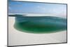 Natural Rainwater Pools in Lencois Maranhenses National Park, Maranhao, Brazil-Vitor Marigo-Mounted Photographic Print