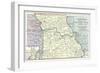 Natural Resources Map of Missouri-null-Framed Art Print