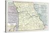 Natural Resources Map of Missouri-null-Stretched Canvas