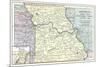 Natural Resources Map of Missouri-null-Mounted Premium Giclee Print