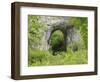 Natural Rock Arch Leading to Reynards Cave, Dovedale, Peak District Np, Derbyshire, UK-Gary Smith-Framed Photographic Print