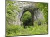 Natural Rock Arch Leading to Reynards Cave, Dovedale, Peak District Np, Derbyshire, UK-Gary Smith-Mounted Photographic Print