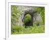 Natural Rock Arch Leading to Reynards Cave, Dovedale, Peak District Np, Derbyshire, UK-Gary Smith-Framed Photographic Print