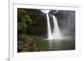 Natural Swimming Pool Below the Waterfall Wailua Falls on the Island of Kauai, Hawaii-Erik Kruthoff-Framed Photographic Print