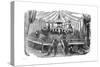 Naturalists Dining Inside a Model of a Dinosaur, Crystal Palace, Sydenham, New Year's Eve, 1853-null-Stretched Canvas