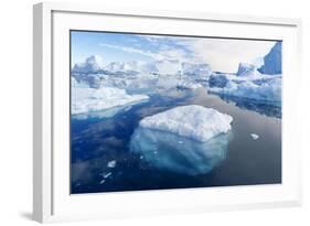 Nature and Landscapes of Greenland. Travel on the Scientific Vessel among Ices. Studying of a Pheno-Denis Burdin-Framed Photographic Print