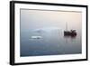 Nature and Landscapes of Greenland. Travel on the Scientific Vessel among Ices. Studying of a Pheno-Denis Burdin-Framed Photographic Print