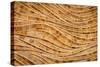 Nature Background of Brown Handicraft Weave Texture Bamboo Surface-wuttichok-Stretched Canvas