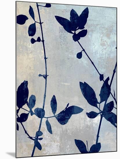 Nature Blue Silhouette II-Danielle Carson-Mounted Art Print