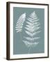 Nature by the Lake Ferns V Gray Mist Crop-Piper Rhue-Framed Art Print