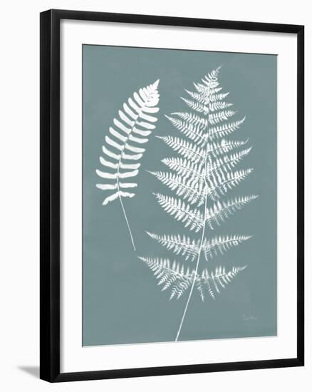 Nature by the Lake Ferns V Gray Mist Crop-Piper Rhue-Framed Art Print