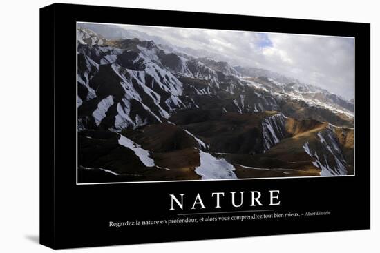 Nature: Citation Et Affiche D'Inspiration Et Motivation-null-Stretched Canvas