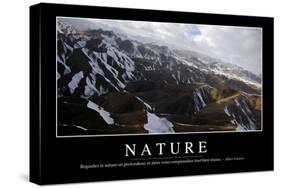 Nature: Citation Et Affiche D'Inspiration Et Motivation-null-Stretched Canvas