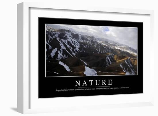 Nature: Citation Et Affiche D'Inspiration Et Motivation-null-Framed Photographic Print