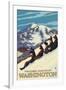 Nature Coasting, Mt. Rainier National Park, Washington-Lantern Press-Framed Art Print