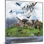 Nature Collage with  Wild Animals and Birds-abracadabra99-Mounted Photographic Print