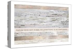 Nature does not hurry (after Lao Tsu)-null-Stretched Canvas