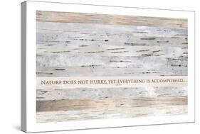 Nature does not hurry (after Lao Tsu)-null-Stretched Canvas